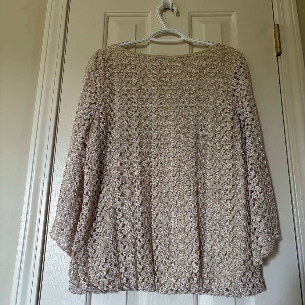 Roz & Ali Size Large  Lace Blouse - Picture 4 of 5